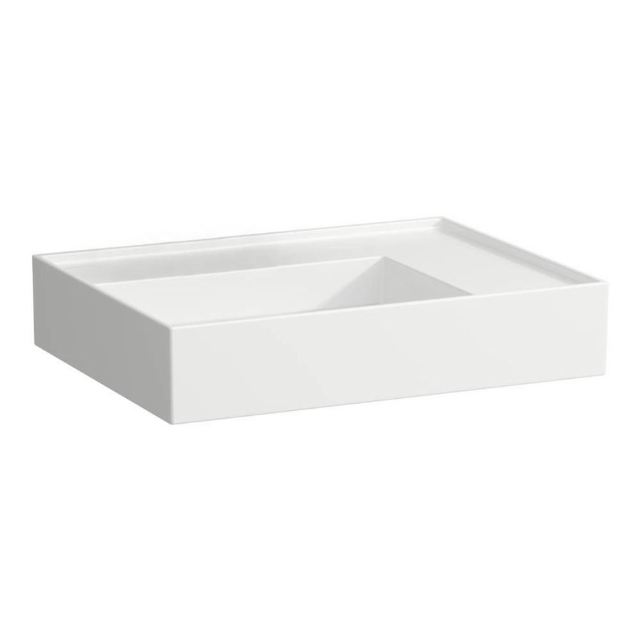 Wastafel s.keramik r 600x460mm z. kr.gat wit H8103340001121