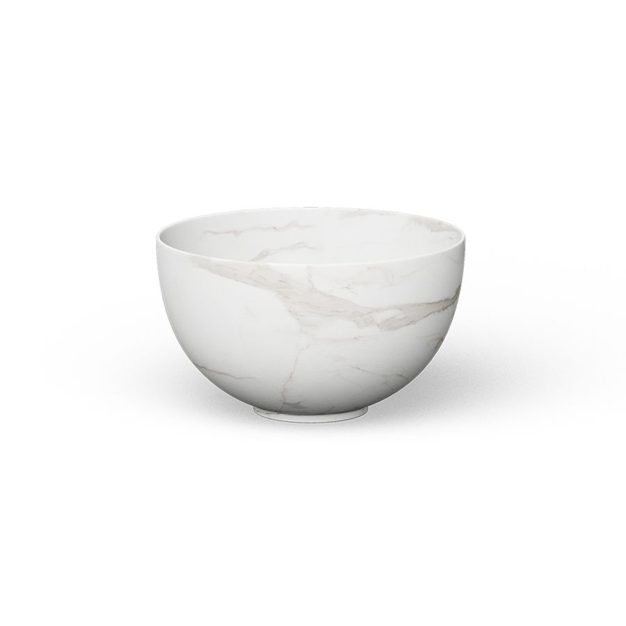 Opzetwaskom CERAMIC RAW SMALL Ø230mm Calacatta