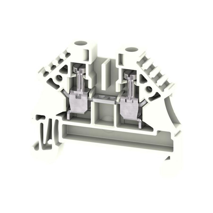 Doorvoerklem wit 2.5mm² 24A 5 VVE=100