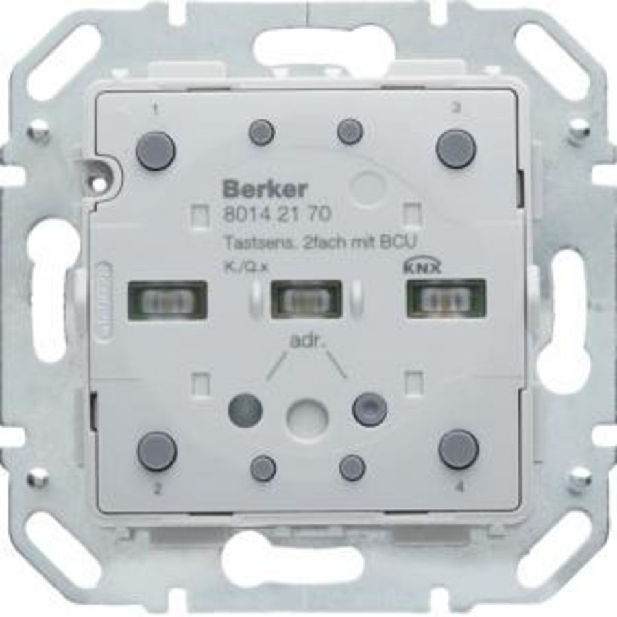 Drukknopmodule 2-v geintegreerde busaankoppelaar K/Q