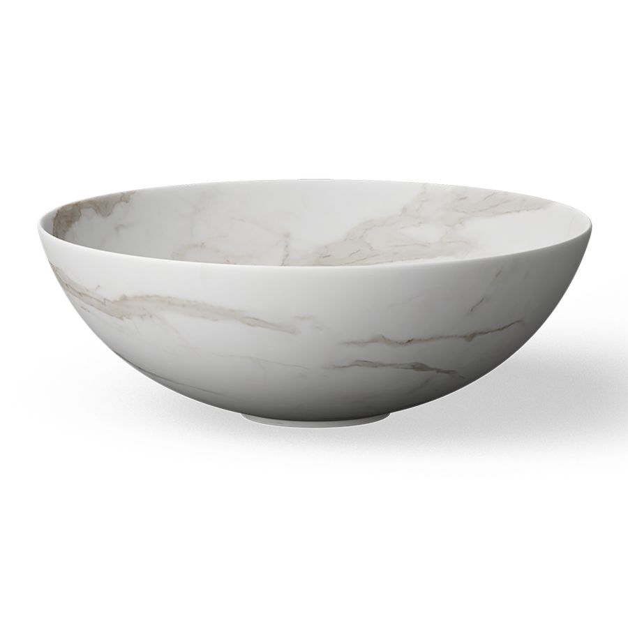 Opzetwaskom CERAMIC RAW Ø400mm Calacatta