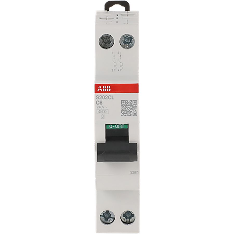 MCB - 200C - 2P - 6 A - C - (230 V) 4.5 Ka