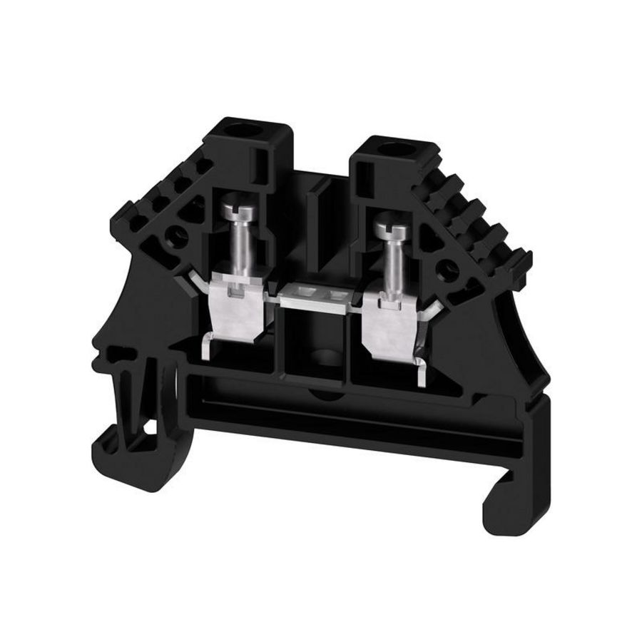 Doorvoerklem zwart 2.5mm² 24A 5 VVE=100