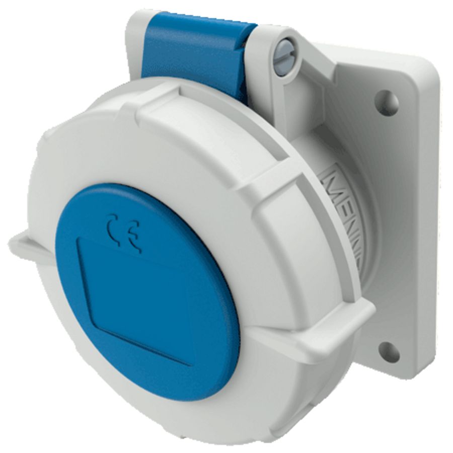 Inbouwwandcontactdoos 16A 4-polig  9H 230V IP67 TwinCONTACT