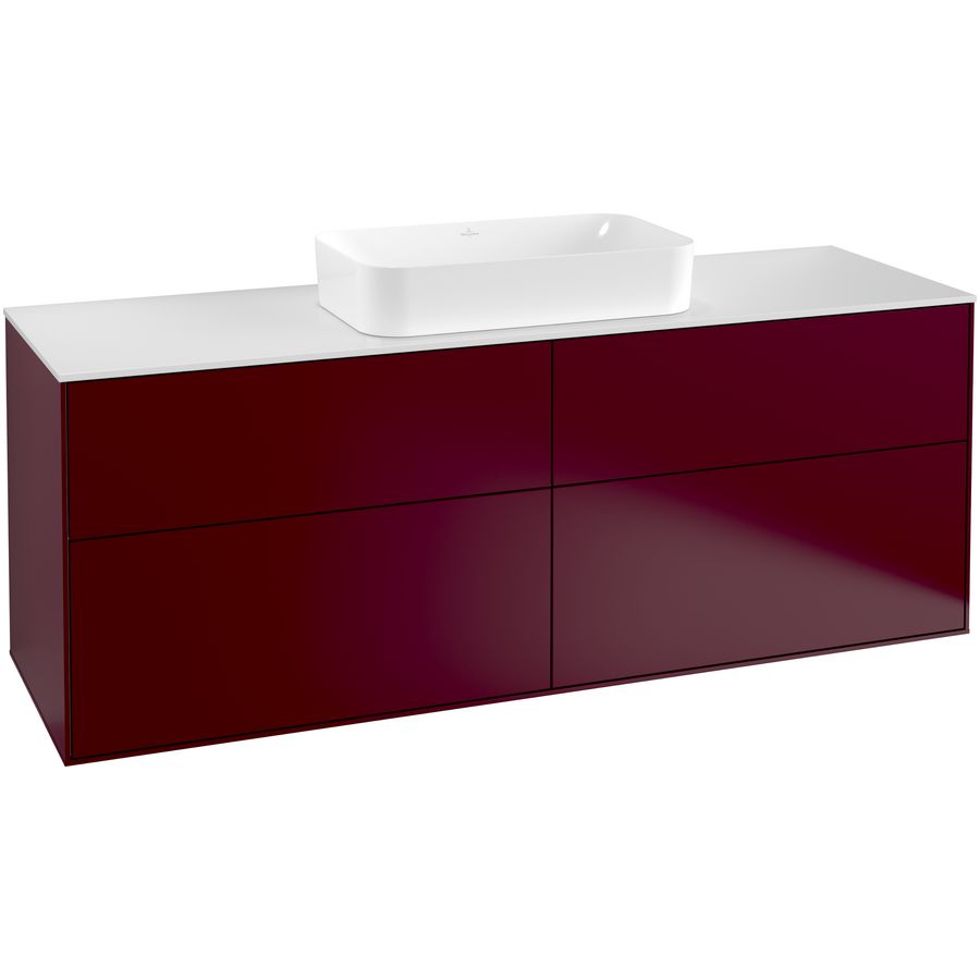 Wastafelonderkast Finion 1600x603x501mm Peony Matt Lacquer F32100HB