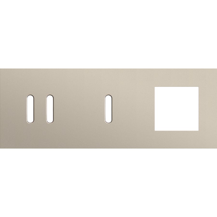 Afdekplaat 3-voud horiz. 71mm centerafst. 166-56721