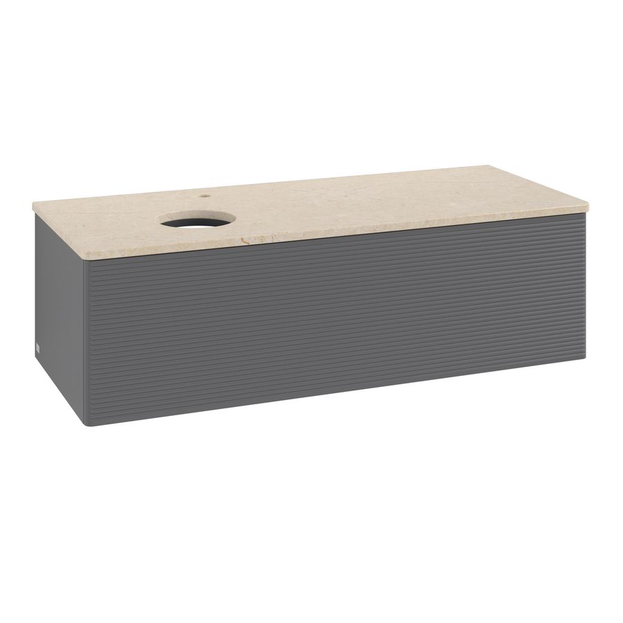 Wastafelonderkast Antao 1200x360x500mm Antr. Matt Lacquer K33153GK