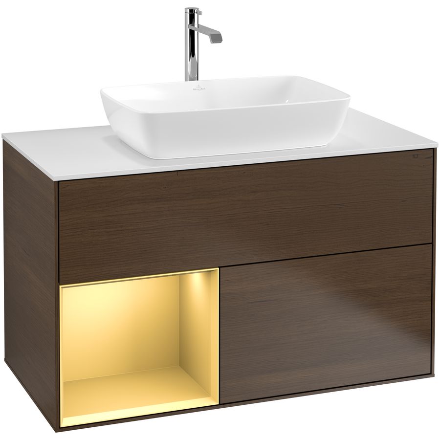 Wastafelonderkast Finion 1000x603x501mm W.Veneer F771HFGN
