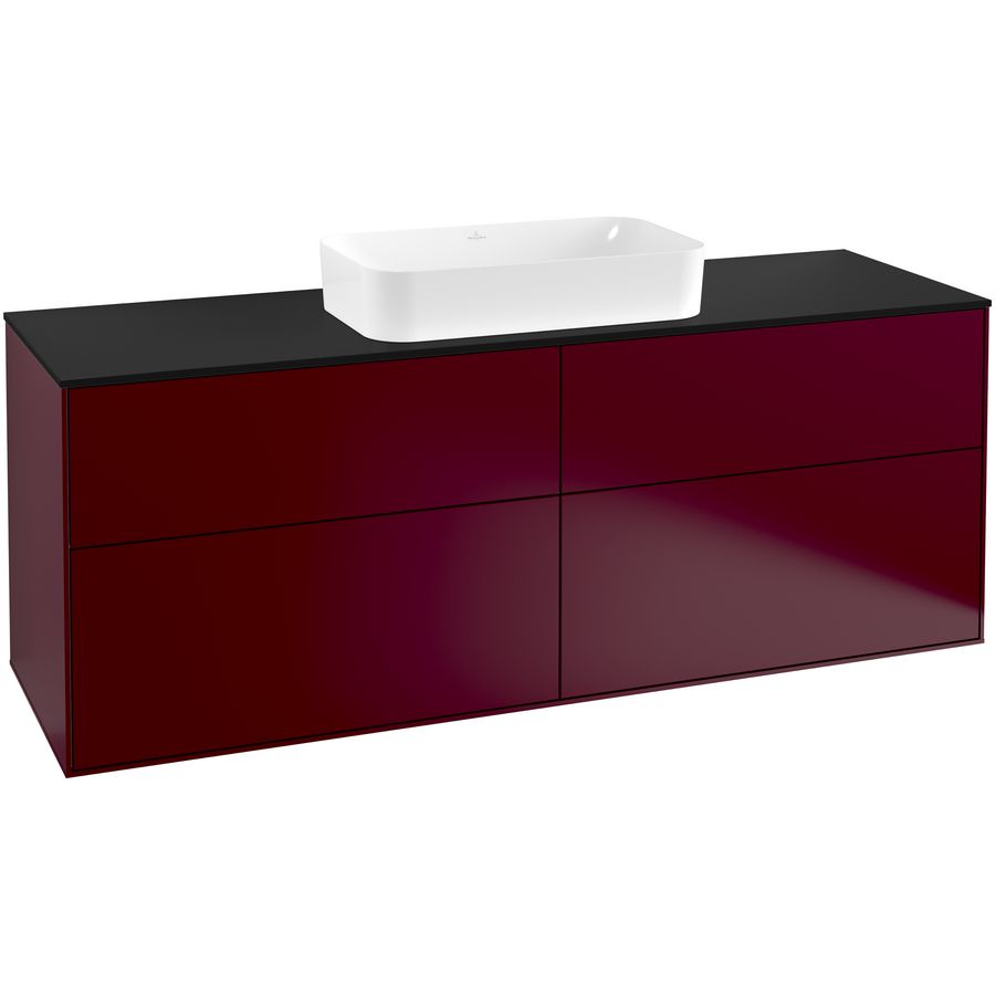 Wastafelonderkast Finion 1600x603x501mm Peony Matt Lacquer F32200HB
