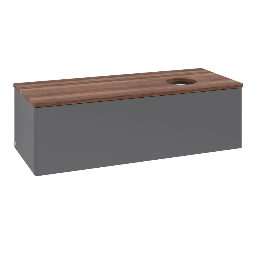Wastafelonderkast Antao 1200x360x500mm Antr. Matt Lacquer K34012GK