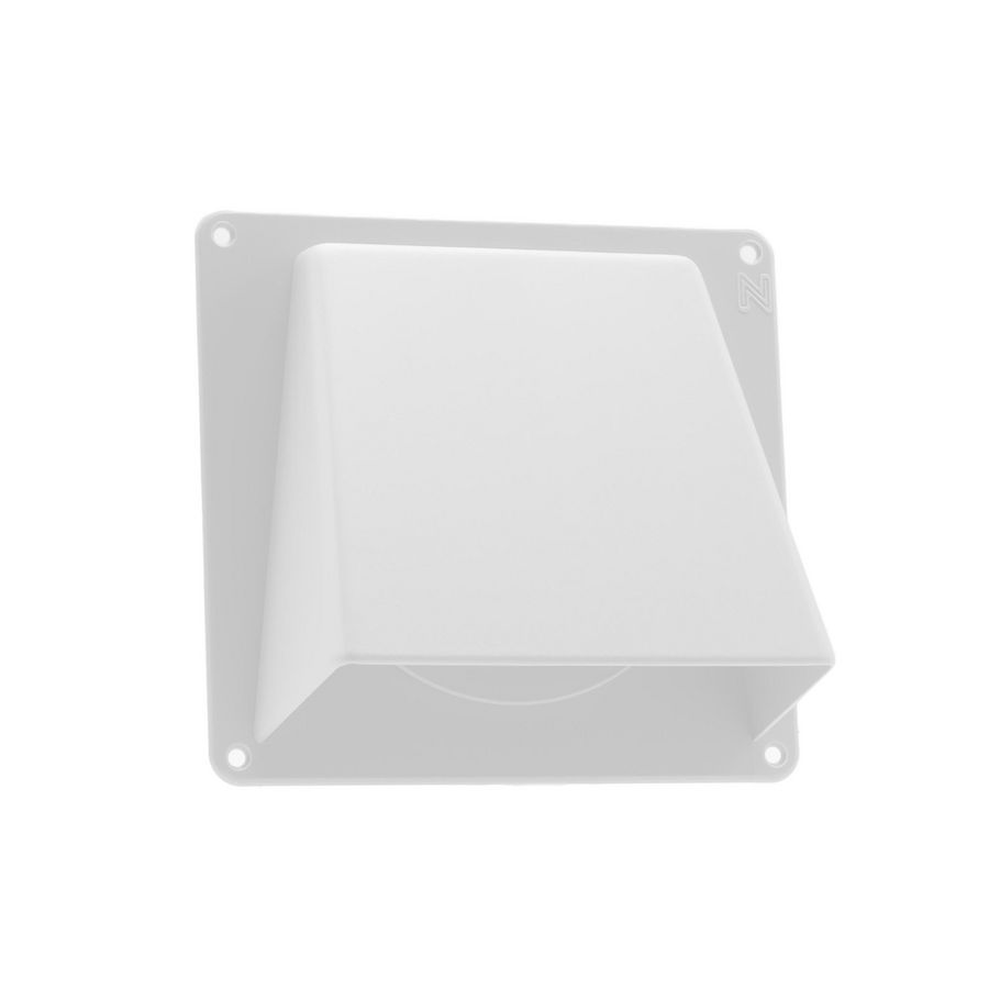 Gevelklep Ø125mm wit