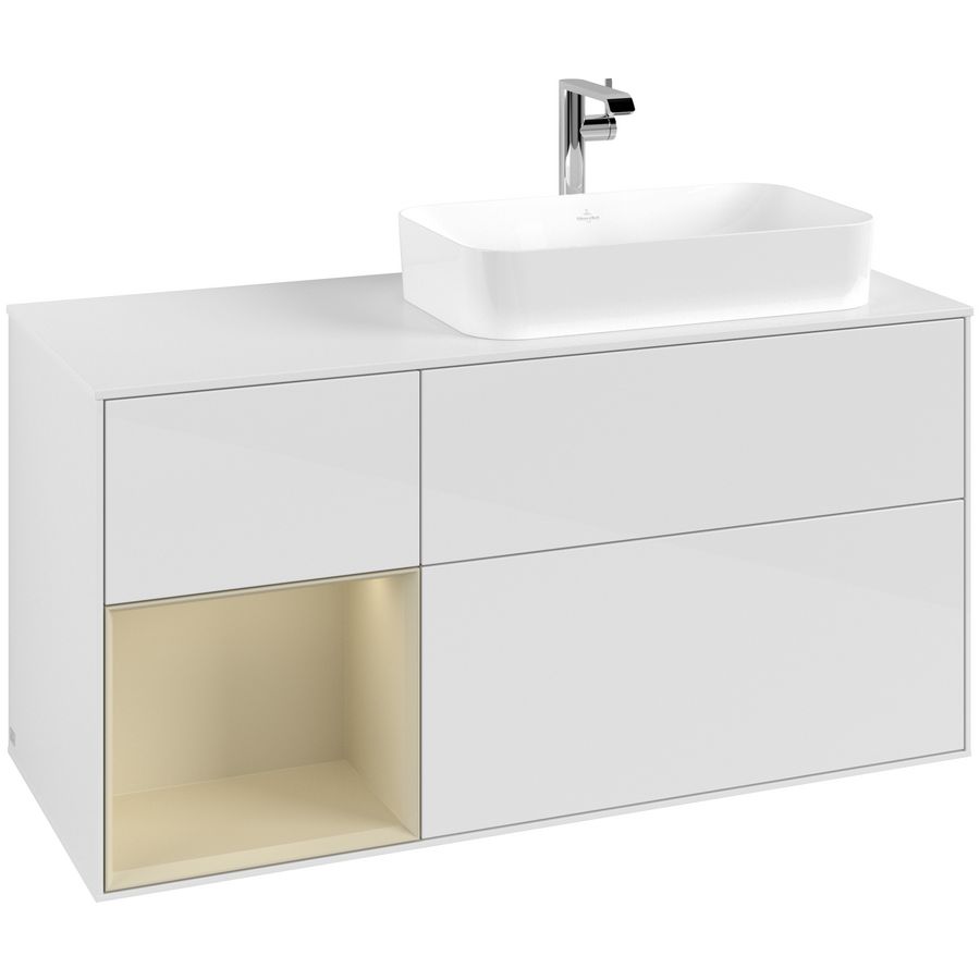 Wastafelonderkast Finion 1200x603x501mm G.White.L F271HJGF