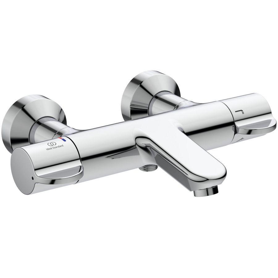 Ceraplus 2 badthermostaat chroom thermische desinfect incl. afsluitbare s-koppelingen