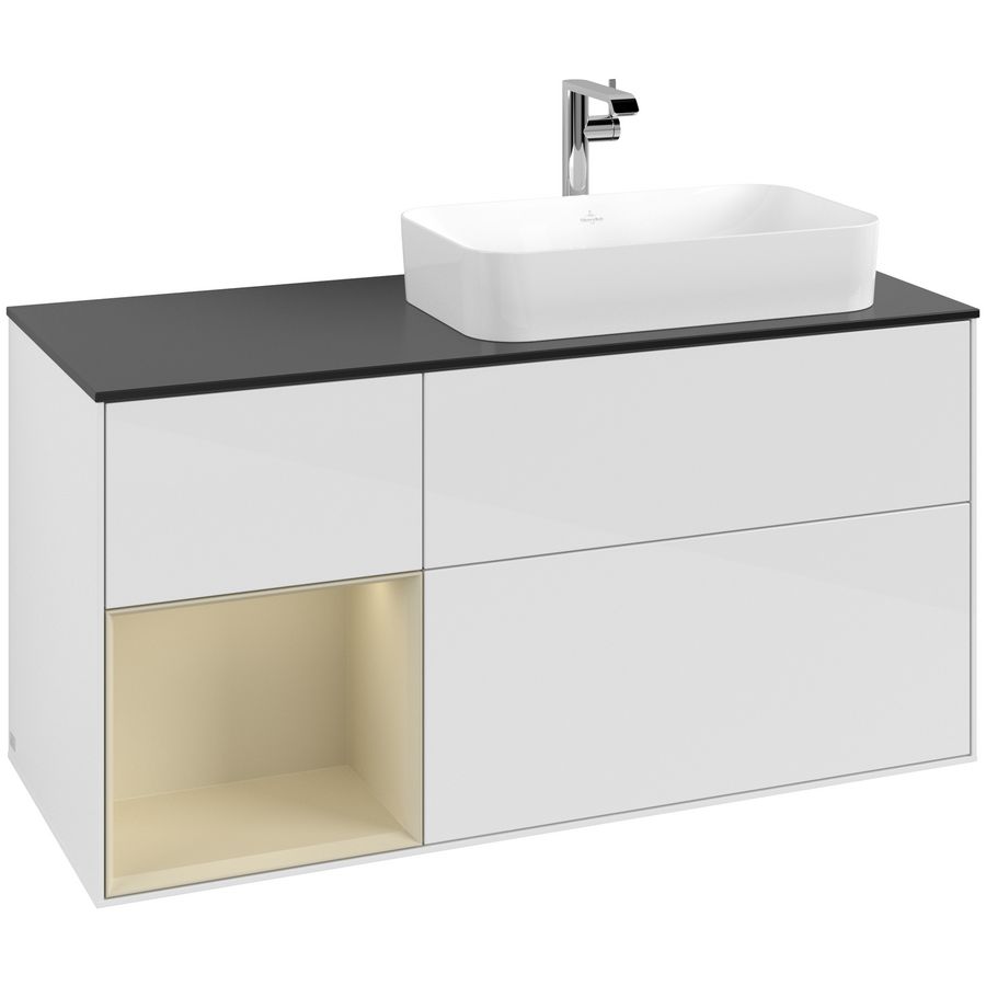 Wastafelonderkast Finion 1200x603x501mm G.White.L F272HJGF