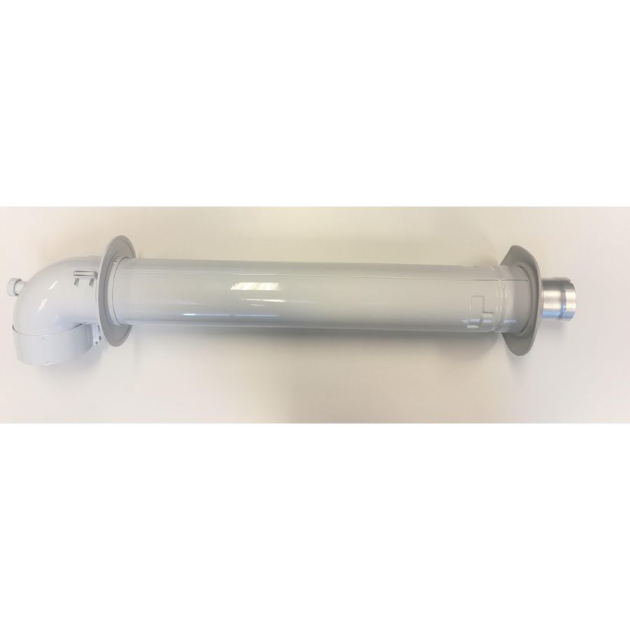 Geveldoorvoer Horizontaal conc. 60/100mm alu