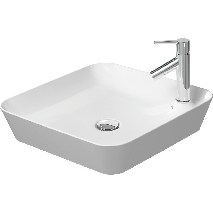 CAPE COD #234046 opzetwastafel 460mm wit zijdemat met kraangat