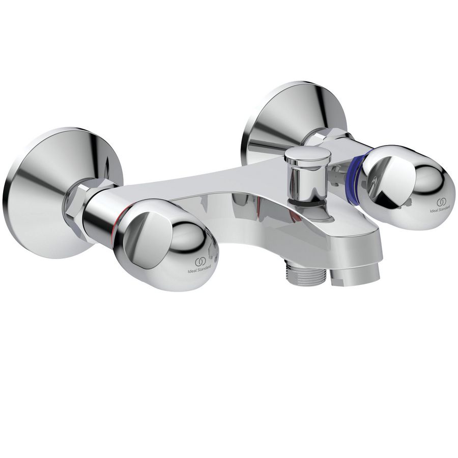 Alpha badkraan / douchemengkraan chroom150mm incl. S-koppelingen