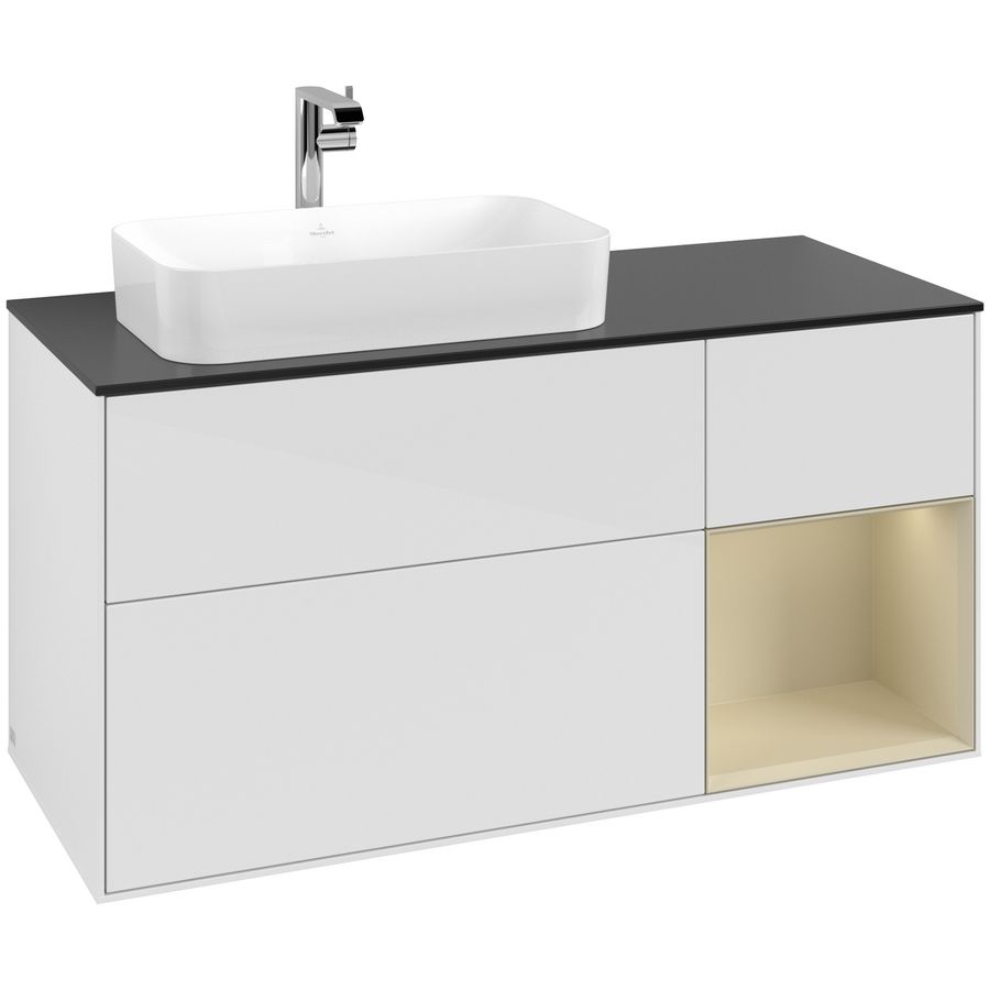 Wastafelonderkast Finion 1200x603x501mm G.White.L F282HJGF