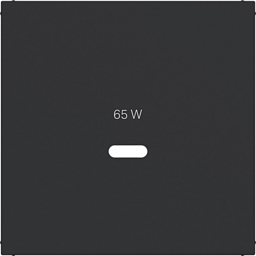 Centraalplaat voor USB-C-contactdoos A.x/C.x nachtzwart mat