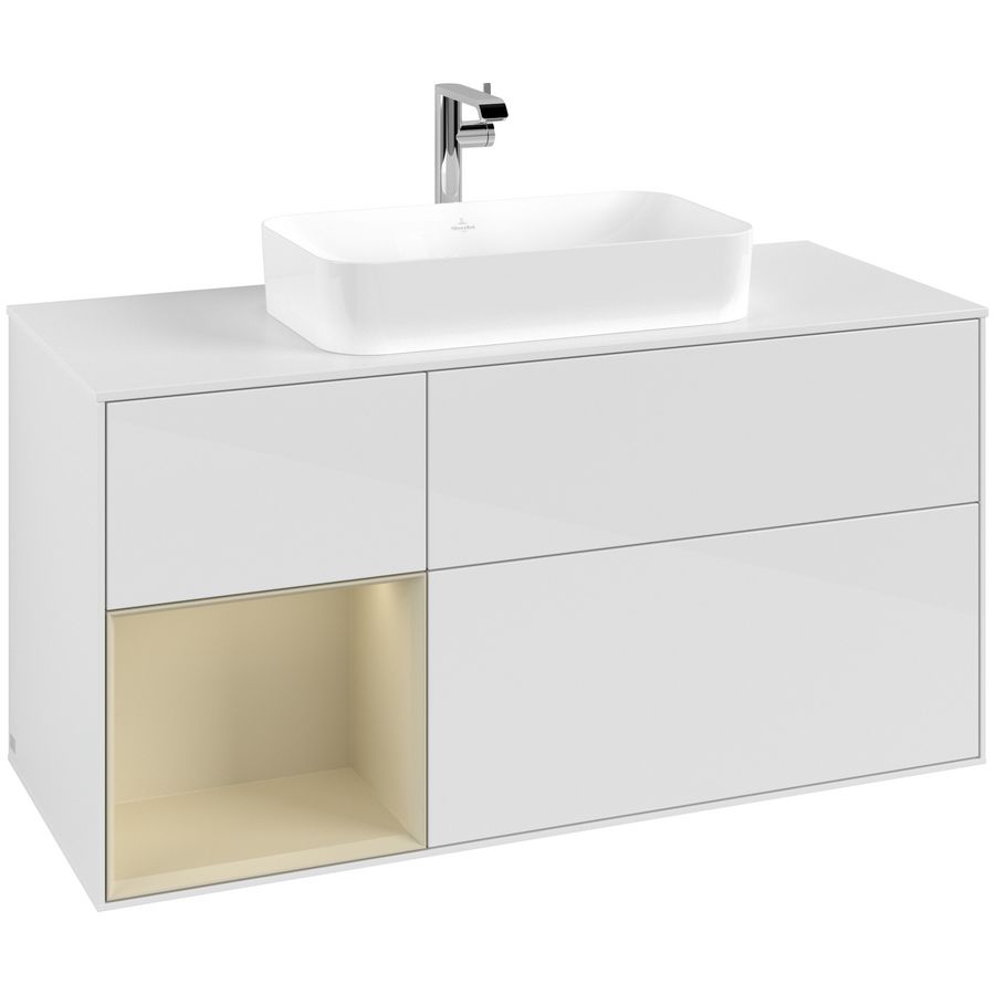 Wastafelonderkast Finion 1200x603x501mm G.White.L F291HJGF