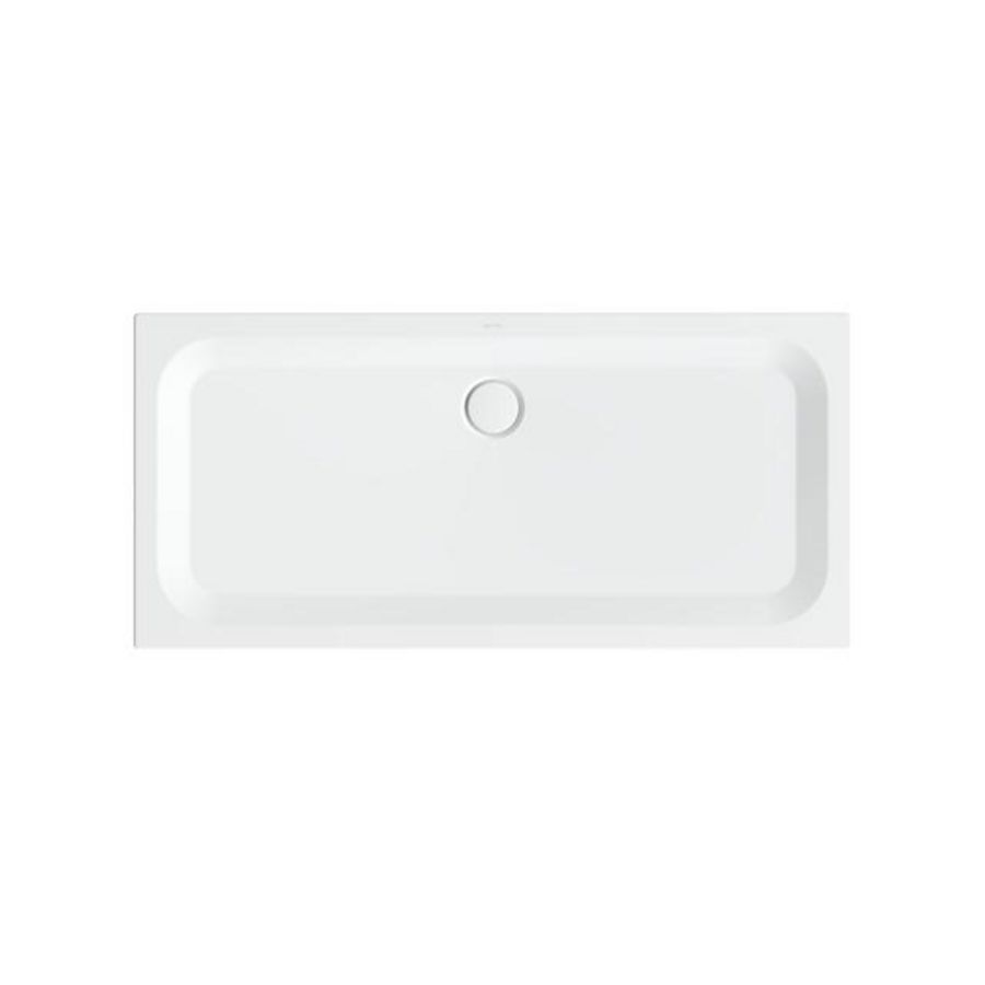 Douchebak geglazuurd staal BetteUltra 1600x750x35mm wit AS antislip Sense afvoer Ø90mm