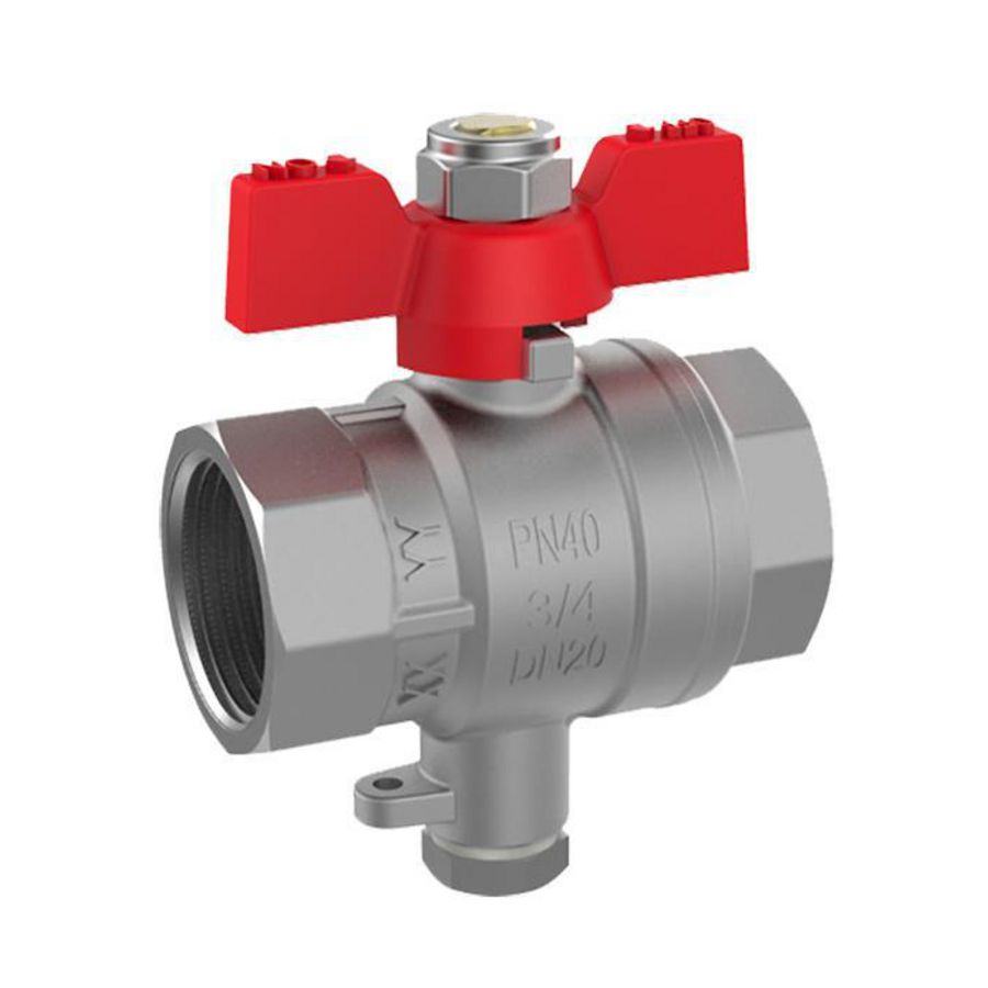 Kogelkraan t.b.v. temp. M10x1mm, 1 1/4