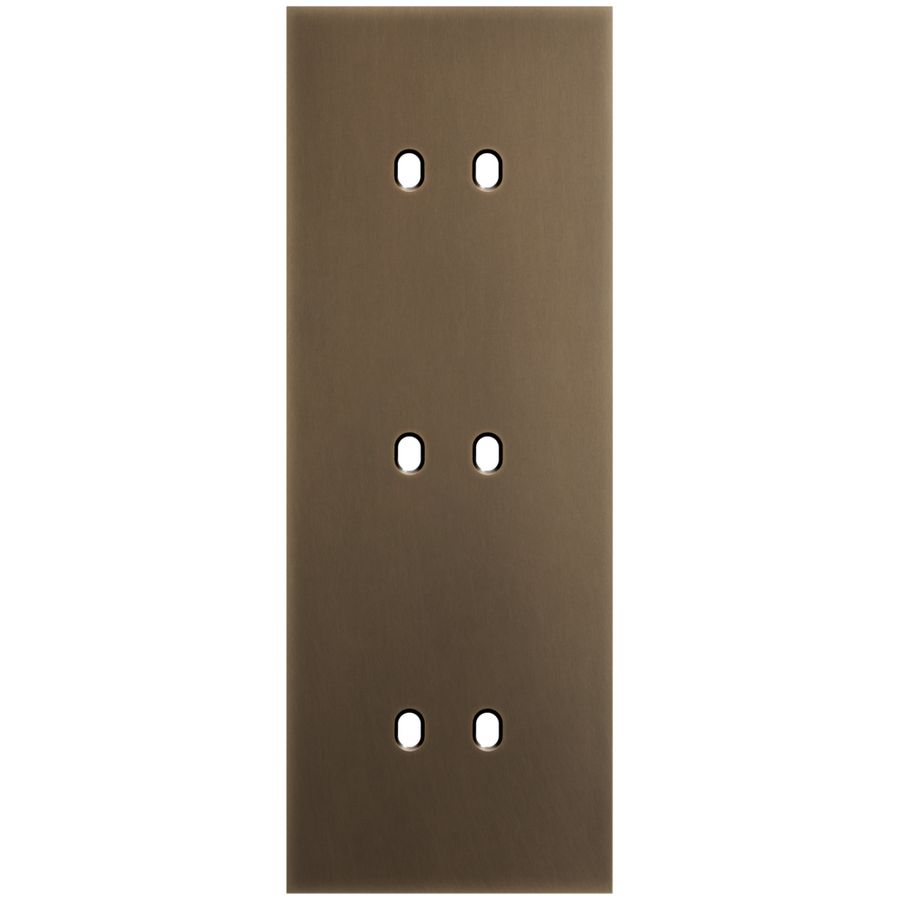 3-voudige afdekplaat Verticaal 71mm centerafstand voor drie tweev