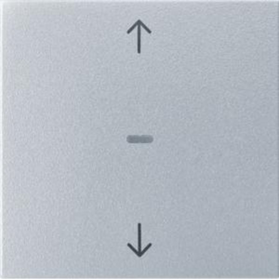 Afdek. drukknopmodule, 1-v, pijlsymb. berker S.1/B.3/B.7, alulook Hager
