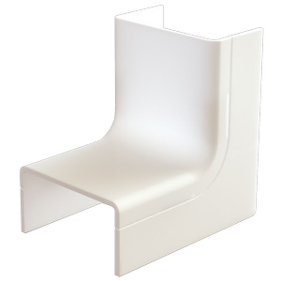 Doos a 2st. Systeem25 binnenbocht met bodemstuk 25x13mm wit