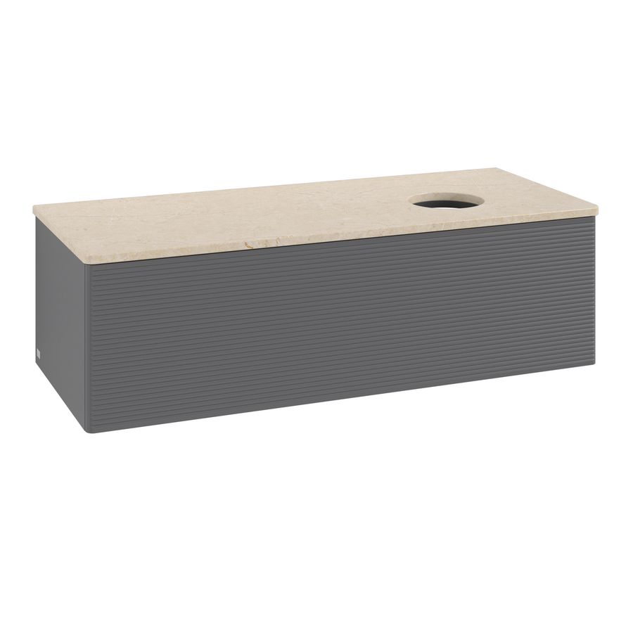 Wastafelonderkast Antao 1200x360x500mm Antr. Matt Lacquer K34113GK
