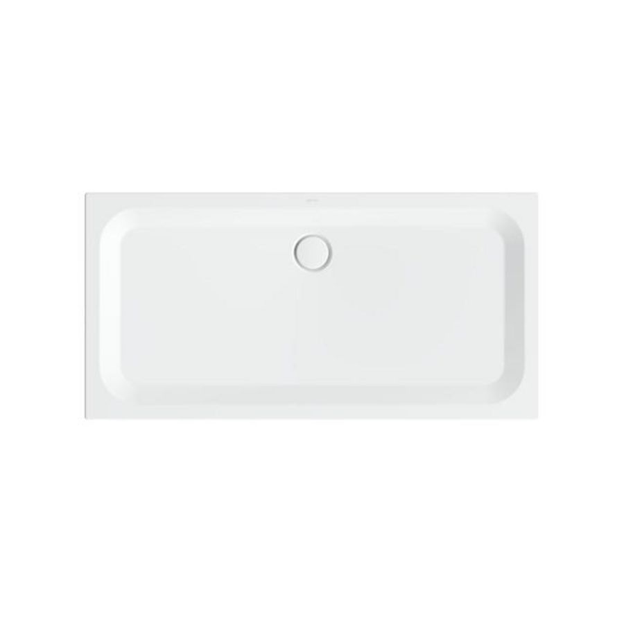 Douchebak geglazuurd staal BetteUltra 1600x800x35mm wit AS antislip Sense afvoer Ø90mm