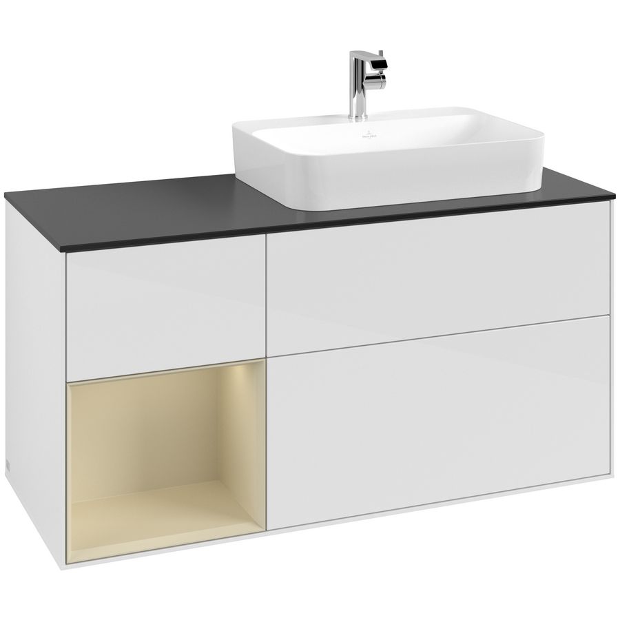 Wastafelonderkast Finion 1200x603x501mm G.White.L F392HJGF