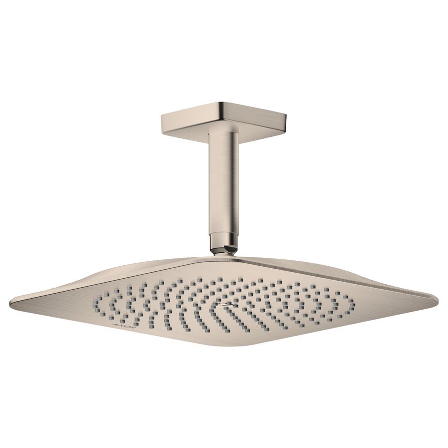 Hoofddouche 270/270 1 straalsoort EcoSmart+ met plafondaansluiting brushed nickel AXOR Citterio-C