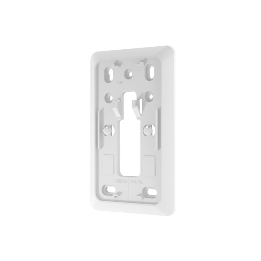 AP600 montageplaat 2v 1xwandcontactdoos/1xS alpine wit VVE=10