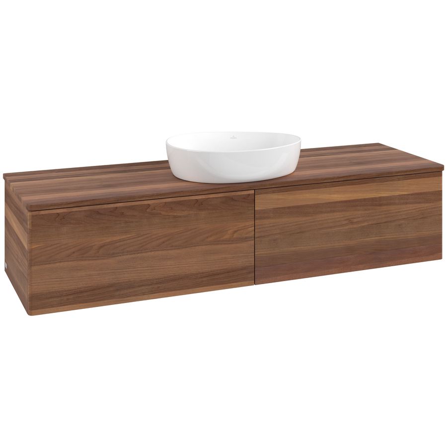 Wastafelonderkast Antao 1600x360x500mm Warm Walnut K36012HM