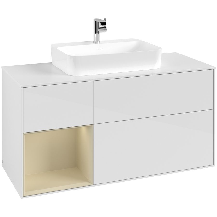 Wastafelonderkast Finion 1200x603x501mm G.White.L F411HJGF