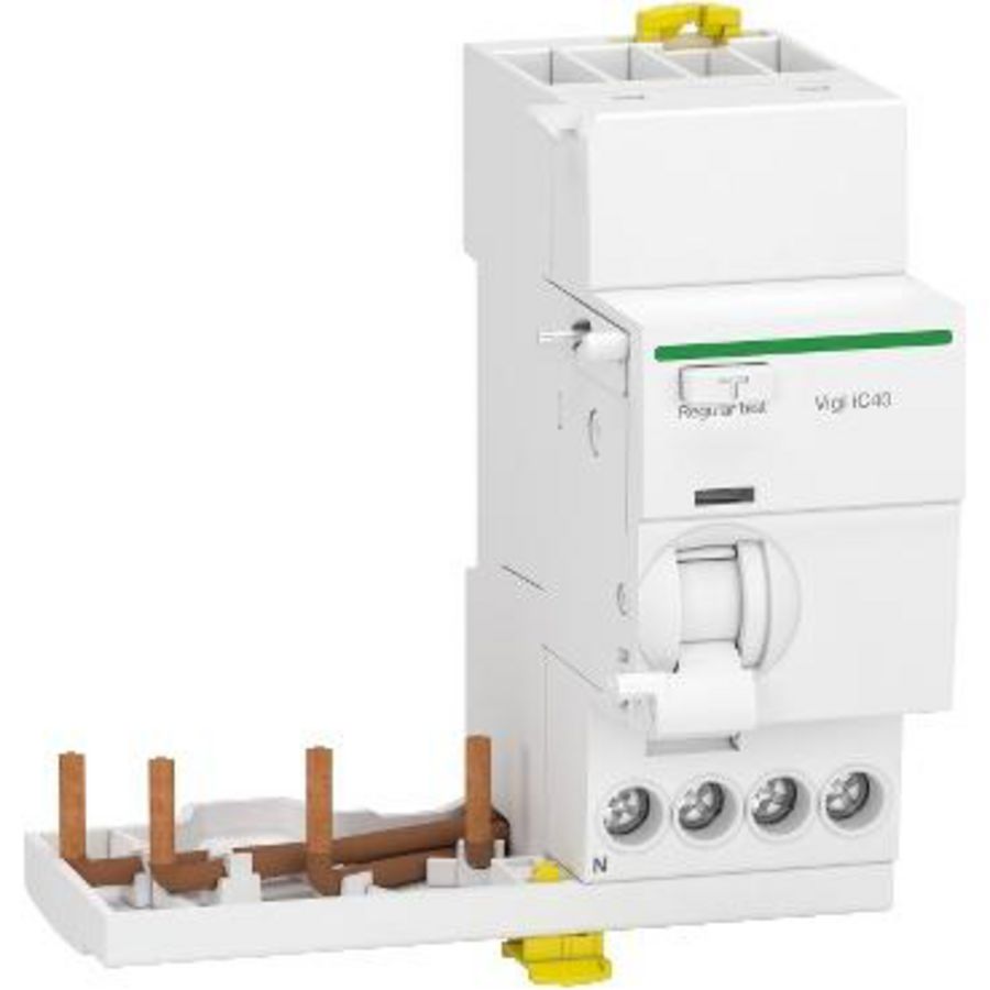Aardlekblok 3-polig + Nul 25A 300mA Type A Acti9 Vigi iC40