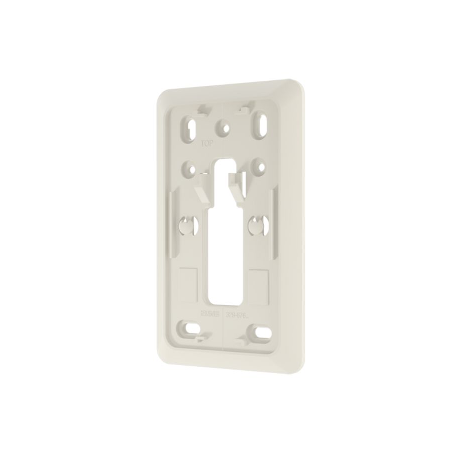 AP600 montageplaat 2v 1xwandcontactdoos/1xS wit VVE=10