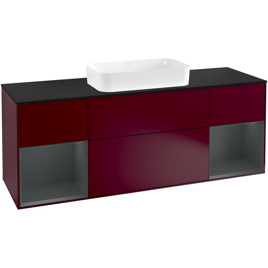 Wastafelonderkast Finion 1600x603x501mm Peony Matt Lacquer F332HGHB