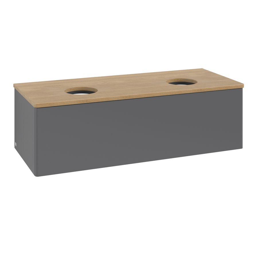 Wastafelonderkast Antao 1200x360x500mm Antr. Matt Lacquer K35011GK