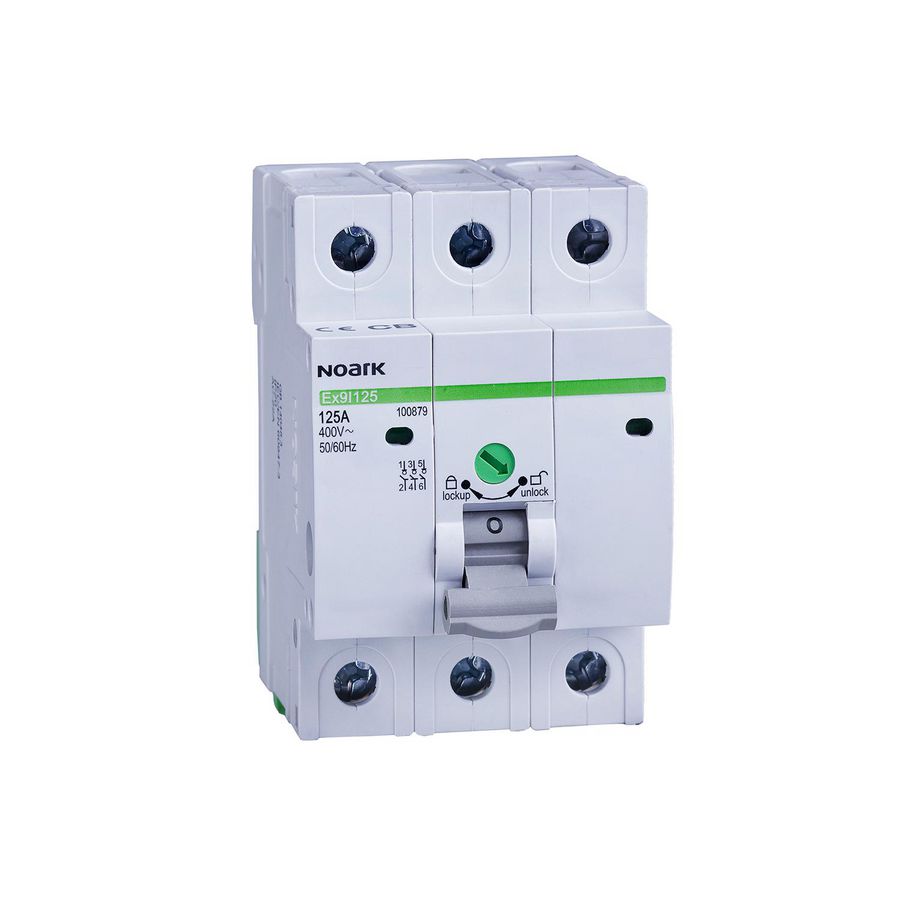 Hoofdschakelaar breedte 3 modules 3-polig 16A Ex9I125 3P 16A