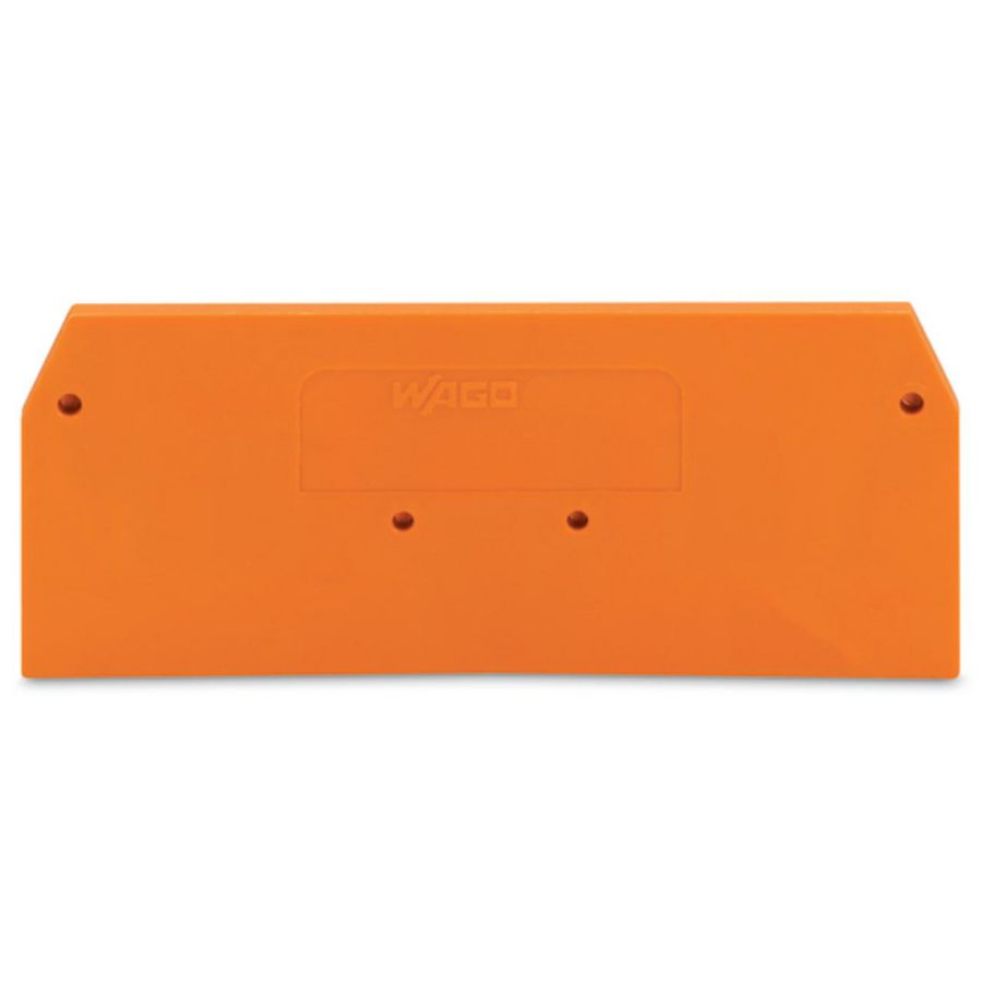 Afsluit-+tussenplaat 2,5mm oranje 281-326 VVE=25
