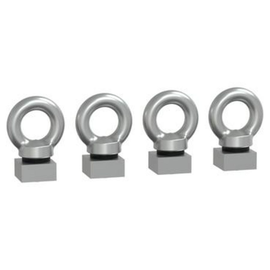 Set van 4 Spacial SM M12 hijsogen Roestvrijstaal Spacial