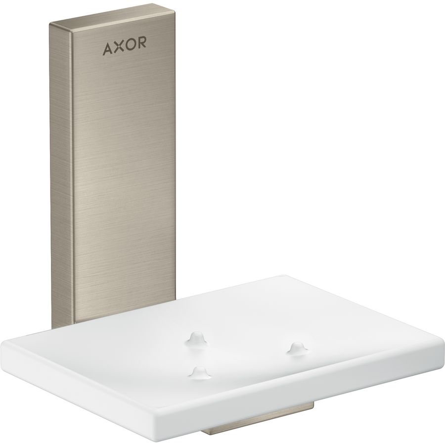 AXOR Universal Rectangular zeepschaal Brushed Nickel