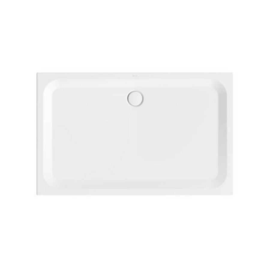 Douchebak geglazuurd staal BetteUltra 1600x1000x35mm wit AS antislip Sense afvoer Ø90mm