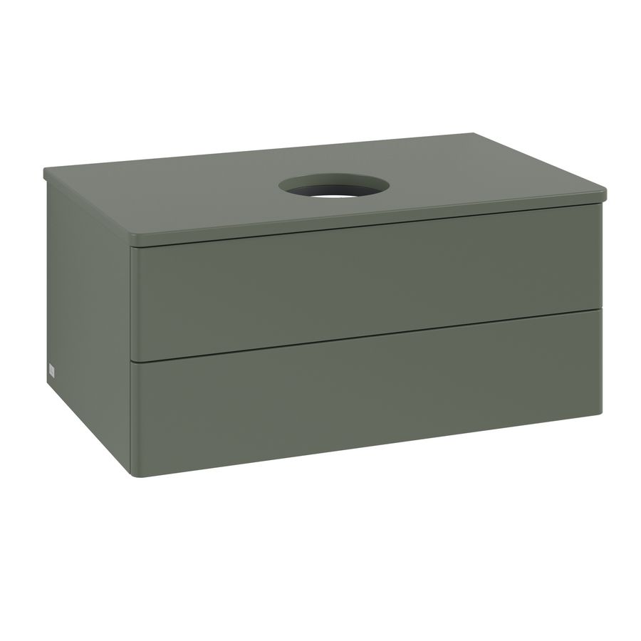 Wastafelonderkast Antao 800x360x500mm L.Green Matt Lacquer K19010HL