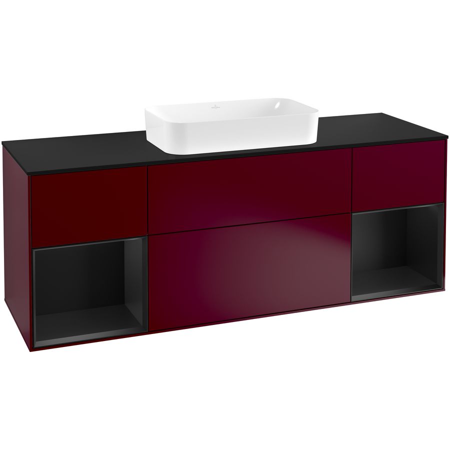 Wastafelonderkast Finion 1600x603x501mm Peony Matt Lacquer F332PDHB