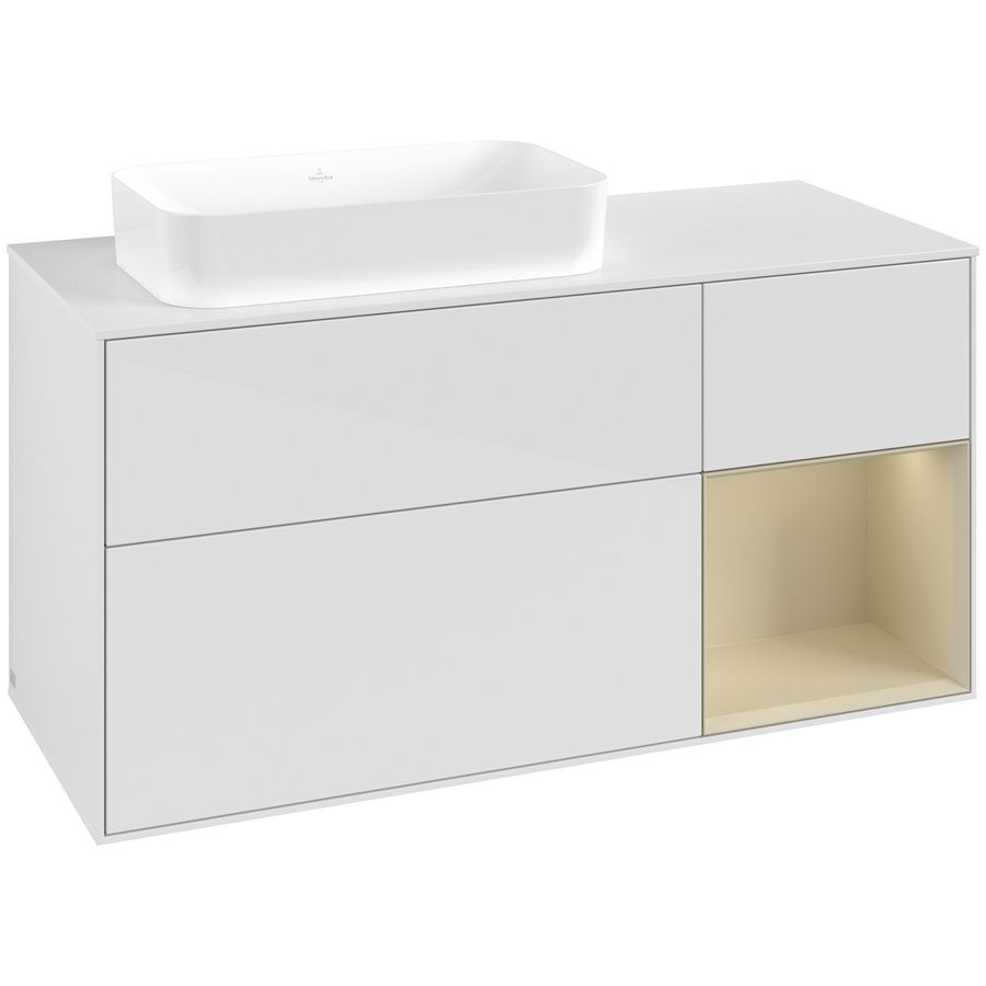 Wastafelonderkast Finion 1200x603x501mm G.White.L F691HJGF