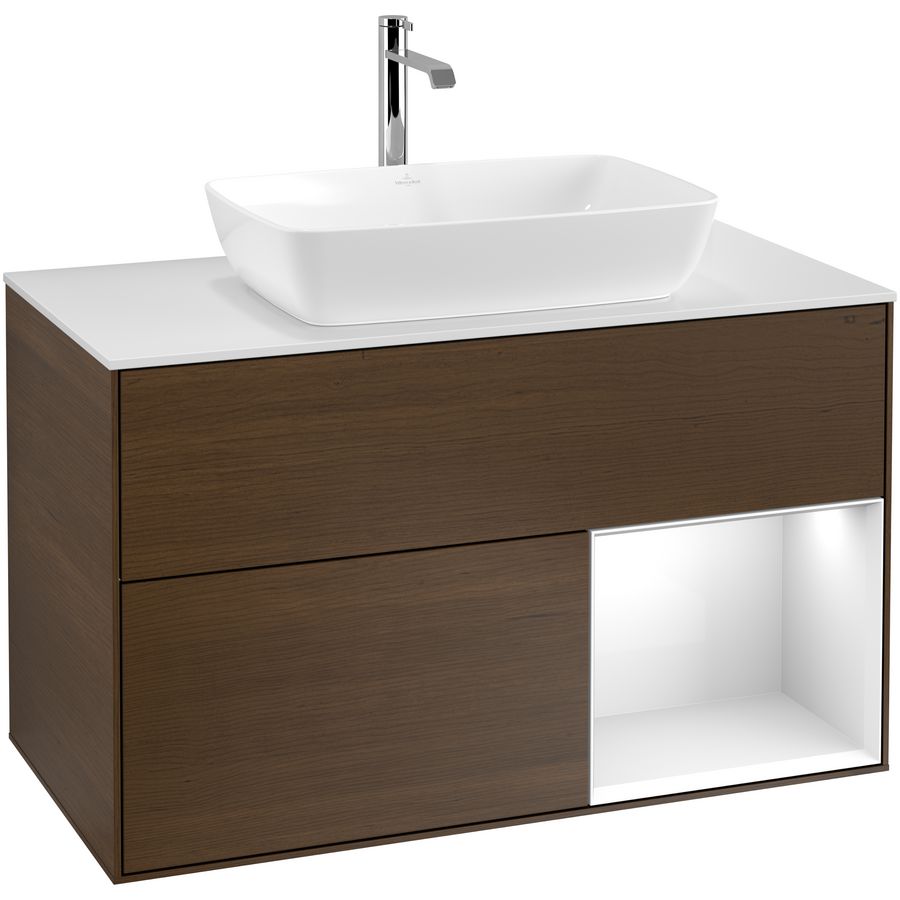 Wastafelonderkast Finion 1000x603x501mm W.Veneer F781GFGN
