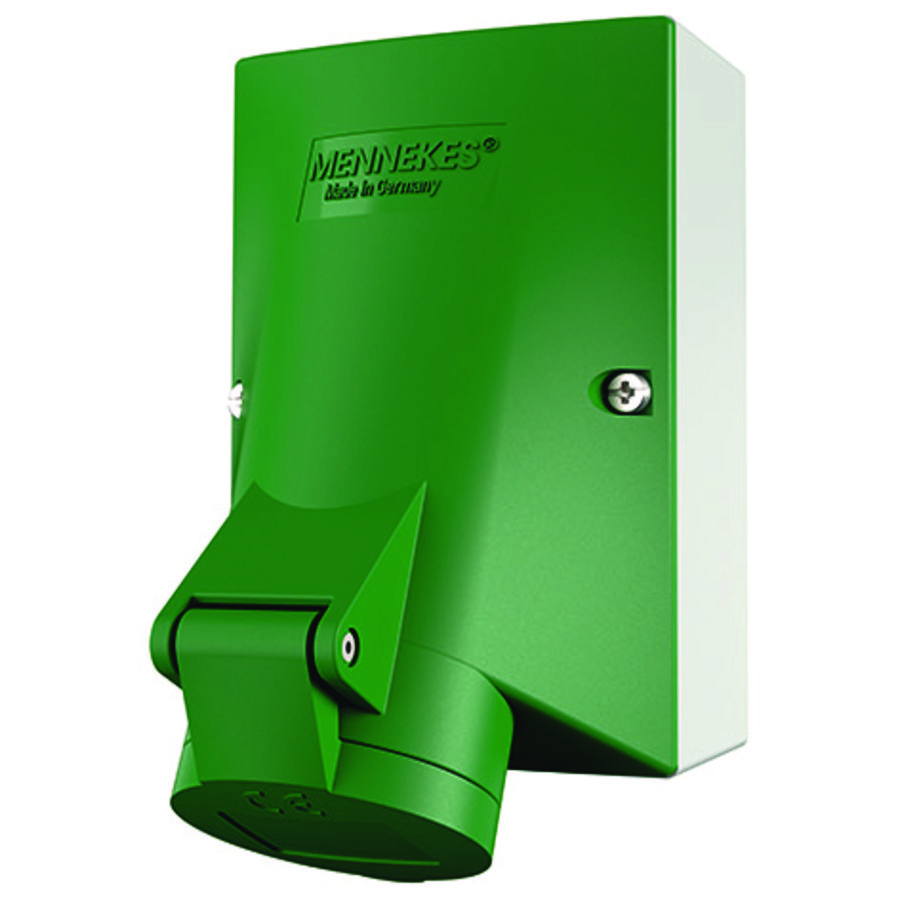 Wandcontactdoos 32A 3-polig  4H 50V 100-200Hz IP44 599